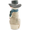 thumbnail image 3 of Pavilion Gift Company Happy Holidays Snowman Figurine Holding Wreath 81141, 3 of 5