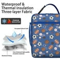 thumbnail image 2 of Baseball Football Volleyball Basketball Lunch Box for Women & Men, Insulated Leakproof Cooler Bag - Reusable Sports Meal Tote for School, Games and Practice, 2 of 6