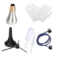 thumbnail image 3 of Kit de limpieza para trompeta, silenciador, fácil instalación, accesorios, guantes profesionales, cepillo para músicos de jazz, estudiantes y amantes, 3 of 8