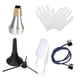 thumbnail image 3 of Kit de limpieza para trompeta, soporte plegable, guantes profesionales portátiles y resistentes al desgaste, cepillo para músicos y actuaciones en el, 3 of 10