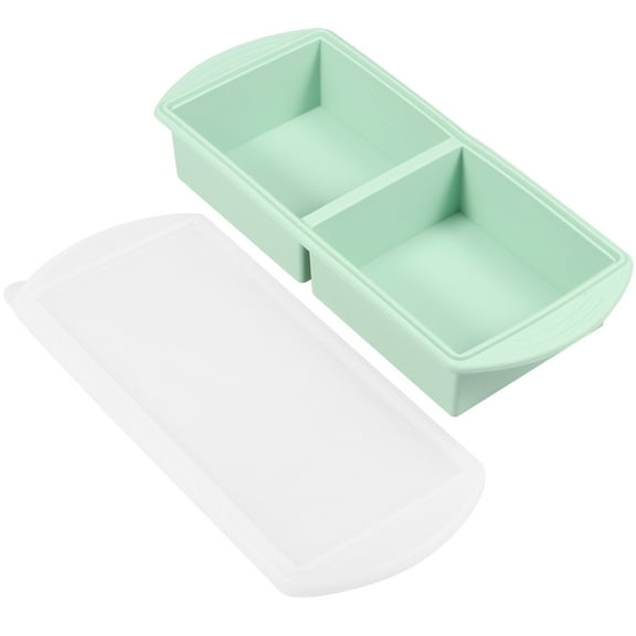 Silicone Freezer Tray Large Capacity Leak Proof Soup Freezer Container Molds Versatile Ice Cube Freezer Molds Easy to Clean Silicone Soup Portion Tray for Soup