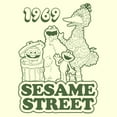 thumbnail image 2 of Men's Sesame Street Group Green Outline 1969 Graphic T-Shirt, 2 of 4