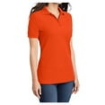 thumbnail image 4 of Yellow Rooster Women's Core Blend Pique Polo Orange XL, 4 of 6