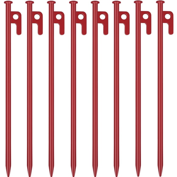 Estacas para Tienda RIY de Acero de Alta Resistencia 30 cm Paquete de 8 para Camping