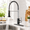 Black&Chrome-Classic, variant on Black&Brushed Classic High Arc Pull Down Sprayer Kitchen Faucet