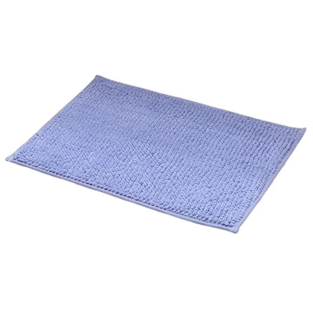 VogueV Chenille Bath Mat, Thick Absorbent Bathroom Rug, Non-Slip Machine-Washable Floor Mat for Tub & Vanity, Luxury Spa Feel, 16X24 In, A Floor Mat