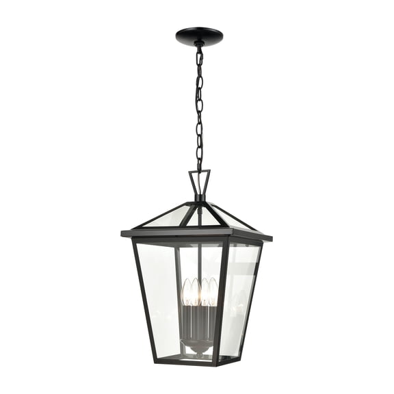 Elk Home 12-Inch Wide Main Street Hanging, Traditional, Black