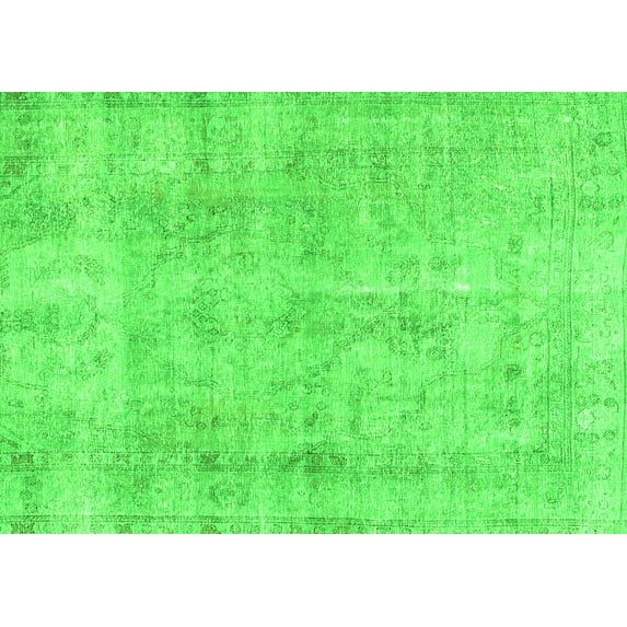 Ahgly Company Indoor Rectangle Persian Green Traditional Area Rugs, 2' x 4'