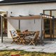 thumbnail image 2 of Zimtown Pérgola Exterior de 10' X 13' con Toldo para el Sol, Refugio de Metal para Patio, Porche, Jardín, Playa, Pabellón, Parrilla, Cenador, Caqui, 2 of 5