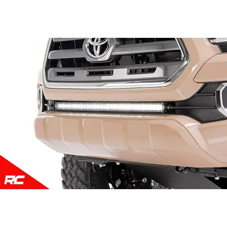 1 Bar Lighting - Rough Country Custom LED Bumper Mounting Kit compatible w/ 2016-2019 Toyota Tacoma Includes 1 30