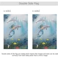 thumbnail image 3 of SKYSONIC Garden Flag Mermaid and Dolphin Undersea Double-Sided Printed House Sports Flag-12x18(in)-Polyester Decorative Flags for Courtyard Garden Flowerpot, 3 of 6