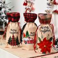 thumbnail image 2 of 3 uds. Conjuntos de vino decorativos navideños nuevos conjuntos creativos de botellas de vino decorativas para el hogar de viejo hombre, 2 of 5