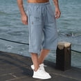 thumbnail image 2 of Wyzesi Cargo Pants for Men Slim Fit Work Jogging In Spring and Summer Relaxing and Relaxing Beach Vacation Nine Point Sweatpants Male Christmas Clothes, 2 of 4