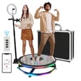 thumbnail image 5 of MWE 360 Photo Booth Machine,39.4 Inch Tempered Glass Automatic Rotation, Remote Control/APP Free Battery,Ring Light Power Supply, 5 of 9