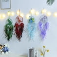 thumbnail image 6 of Dserhfy Dinosaur Dream Catcher Ornament Kids Faux LED Light Feather Dream Catcher Handmade Home Decor Birthday Gift, 6 of 7
