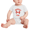 thumbnail image 2 of Newest Canada National Soccer Team Fan Baby Rompers Bodysuit (White, 12-18 Months), 2 of 5