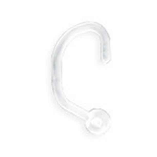 Clear Nose Screw / Nostril Piercing Retainer With Ball, 18 Ga