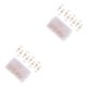 thumbnail image 2 of Seitruly 60 Pieces Transparent Rose Gold Push Wall Studs Flat-headed Calendar Map Photo Projects Office Craft Pin Tacks Home 11 mm 2piezas, 2 of 6