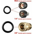 thumbnail image 3 of Bgsha 50 Pressure Washer O Rings Hose Ring Kit For 1/4\" 3/8\" M22 Quick Connect Coupler, 3 of 10