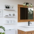 thumbnail image 4 of Juego de 3 estantes flotantes RICHER HOUSE, montados en la pared, madera negra, 4 of 8
