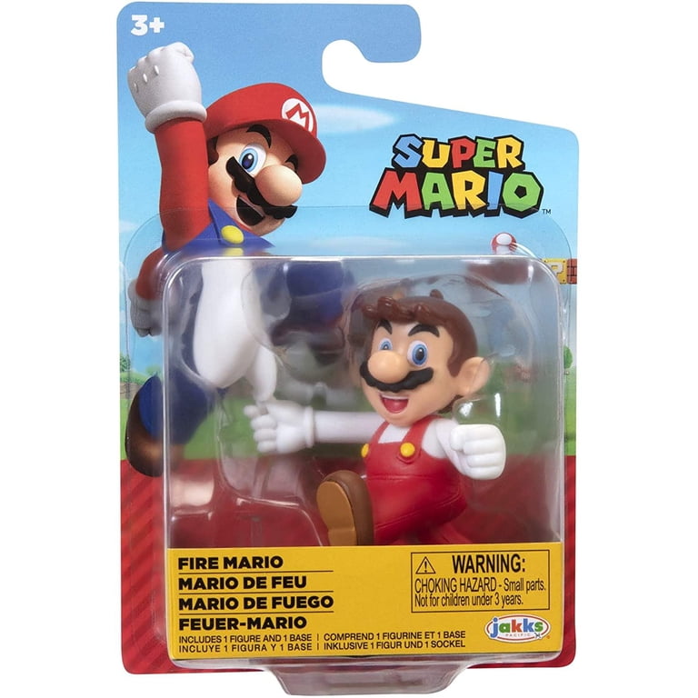 World of Nintendo Wave 26 Fire Mario Mini Figure (Tipping Hat
