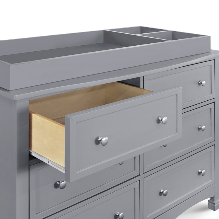 davinci kalani 6 drawer double wide dresser grey DaVinci Kalani 6 Drawer Double Wide Dresser in White main image 1