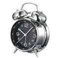 thumbnail image 2 of Loud Alarm Clock Mechanical Double Bells Desktop Home Office Metal Alarm Clock Night Lights Table Clock Decor Table Clock,Black, 2 of 5