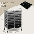 thumbnail image 6 of Demi Bonn 20 Drawers Storage Rolling Cart Studio Organizer with 4 Universal Casters, Gradient Gray, 6 of 6