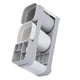 thumbnail image 4 of Soporte para pasta de dientes Juego de soporte Estante de almacenamiento para cepillos de dientes Inodoro Baño Estante para tazas de lavado Dos tazas kenally  HA8811-02B, 4 of 6