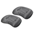 thumbnail image 1 of Unique Bargains Inflatable Pillow Large 17 x 13' Ultralight Camping Travel Pillow, Gray 2 Pack, 1 of 7