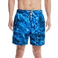 thumbnail image 2 of Jewelreauty Father's Day Men Hawaiian Beach Shorts Casual Drawstring Elastic Waist Loose Summer Shorts, 2 of 6