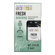 Aura Cacia Renewing Fresh Essential Oil Blend for Oil Diffusers, 0.25 fl oz