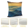 thumbnail image 4 of Pratyus Mountain Range Sunset Clouds Pillow Cases with Zipper Home Decor for Living Room Bedroom Bed Cushion Outdoor Aesthetic Decorative 1PC 18x18in, 4 of 5