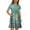 #A05-Green, variant on XADYUY Girls Summer Dress Size 14-16 Casual A-Line Short Sleeve Vintage Floral Skater Dresses Cute Flare Crew Neck Swing Twirly Sundress with Pockets for 4-14t Kids,Beige 13-14 Years