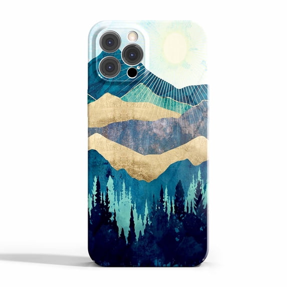 Displate Blue Forest Case Compatible with iPhone 11 Pro,Aesthetic Art Design Full Cover Protective Case