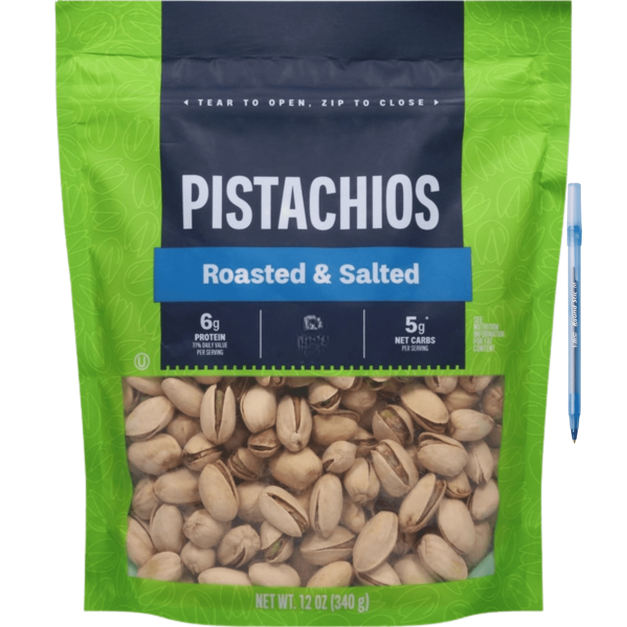 Pistachios Roasted Salted Gluten-Free Kosher 12 oz