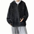 thumbnail image 5 of M-5X Plus Size Hoodies for Men with Pocket Fleece Lined Big & Tall Sweatshirts Pullover Long Sleeve Trendy Tie-Dye Streetwear Hooded Tops, 5 of 8
