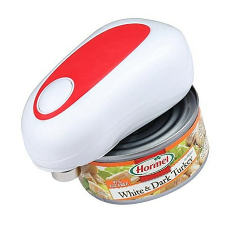 

Electric Can Opener One-Touch Can Opener for Cans of Any Shape Automatically Stop When Finished Battery Operated Electric Can Opener for Seniors Arthritic Hands Kids-Red
