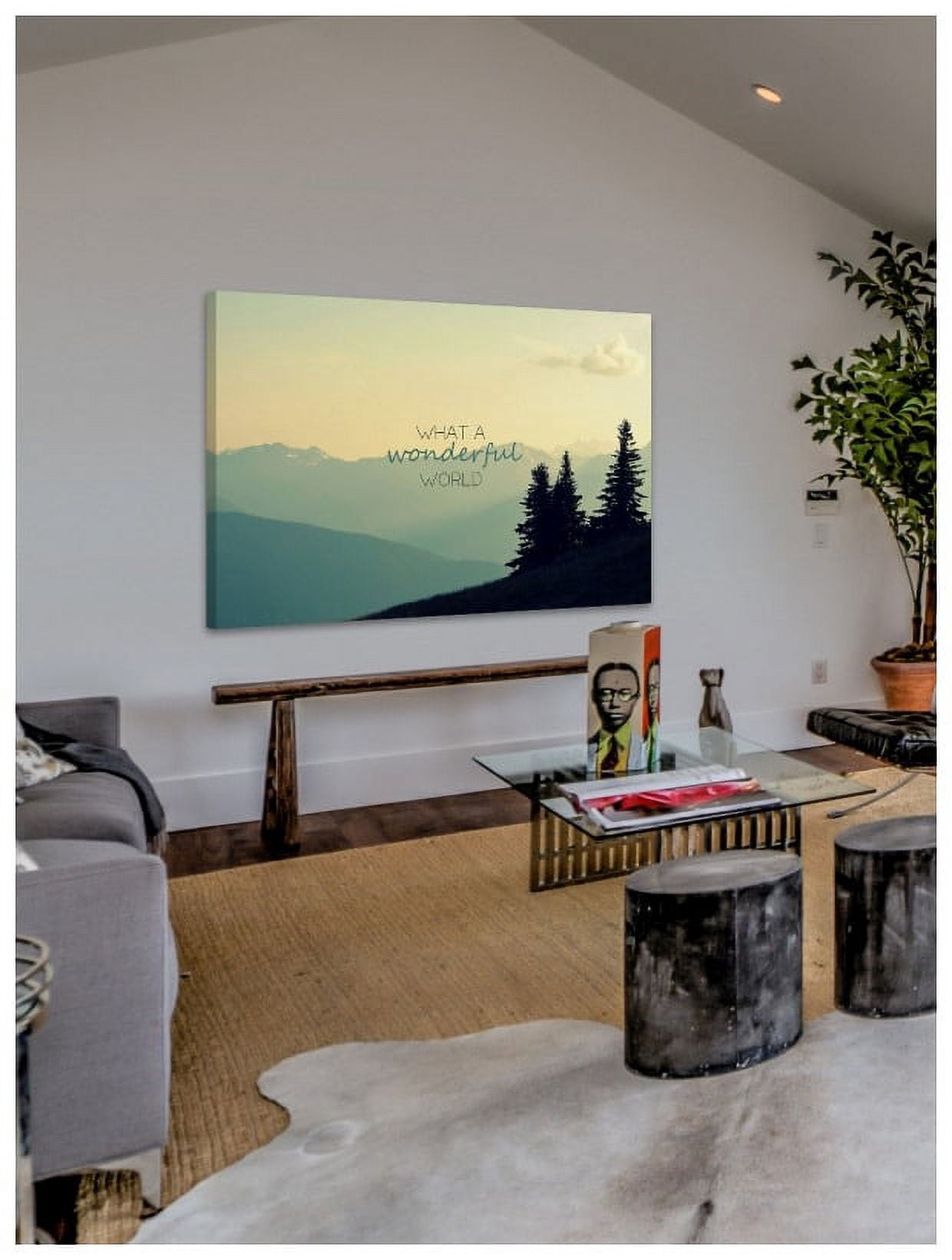 Marmont Hill "What a Wonderful World" by Robert Dickinson Painting Print on Canvas