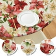 thumbnail image 4 of Round Fitted Tablecloth with Elastic Edges Fits 45"-52" Round Tables Pioneer Colorful Floral Waterproof Table Cover Washable Indoor and Outdoor for Party Kitchen Dinner Banquet Patio Picnic, 4 of 7