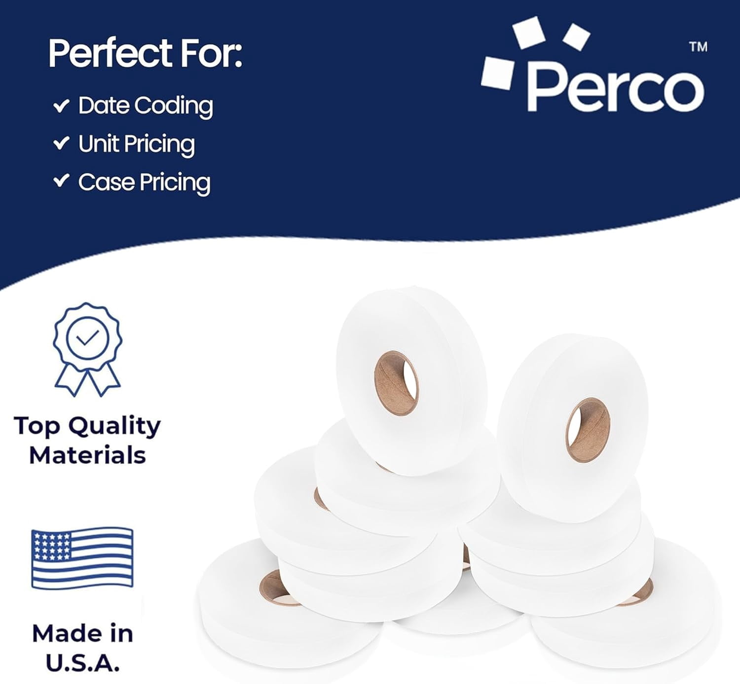 Pricing Labels for Monarch 1130 White - 25,000 labels w/ 10 Rolls Value Pack, 1 Sleeve - Made in USA
