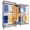 Grey-E12 Pro, variant on Pink E12 Pro Heavy Duty Metal Clothes Rack With Shelves Freestanding Garment Storage System
