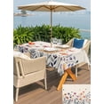 thumbnail image 5 of Outdoor Tablecloths with Umbrella Hole & Zipper, Spring Floral Tablecloth Rectangle 60x84 Inch, Elegant Pastoral Flowers Watercolor Botanical Waterproof Table Cloth, Patio/Pool/Picnic Table Covers, 5 of 8
