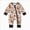 Beige, variant on HCNTES Newborn Baby Girl Boy Fall Seasonal/Thanksgiving Outfit Long Sleeve Pumpkin/Turkey Romper Zipper Jumpsuit 0-12M (Beige,0-3 Months)