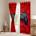thumbnail image 3 of Manfei Black Game Console Blackout Curtains Set of 2 (52x84 Each),Gamer Gaming Window Curtains,Halloween Spider Webs Curtains and Drapes For Boys,Breathable Bedroom Decorative, 3 of 6