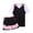 Black, variant on Unisex Youth Adult Training Sportswear Team Outfit Kids 5-14 Years Summer V-Neck Short Sleeve Pants Set Athletic Field Casual School Campus Pink,5-6 Years