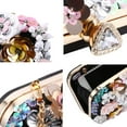 thumbnail image 5 of Nvzi Bolsos de noche tipo sobre con diseño floral de colores Selighting para mujer, bolsos formales con cuentas para novias, bodas, graduaciones, cócteles y fiestas, 5 of 5