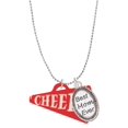 thumbnail image 1 of Delight Jewelry Acrylic 1.25" Red Cheer Megaphone Best Mom Ever Charm Necklace, 1 of 4
