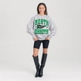 thumbnail image 3 of Women's Gameday Couture Ash North Dakota Oversized Pennant Pride Premium Fleece Sweatshirt, 3 of 3