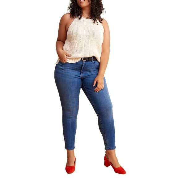 Warp Weft | JFK Skinny Jeans | Blue | Size 24 Plus